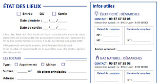 ETAT DES LIEUX ETAT DES LIEUX