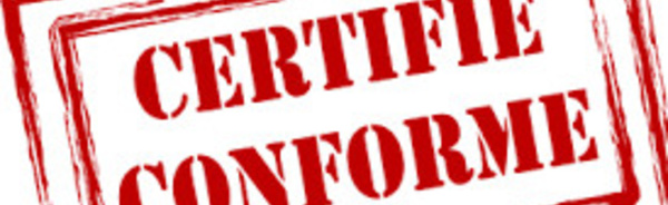 CERTIFICATION CONFORME